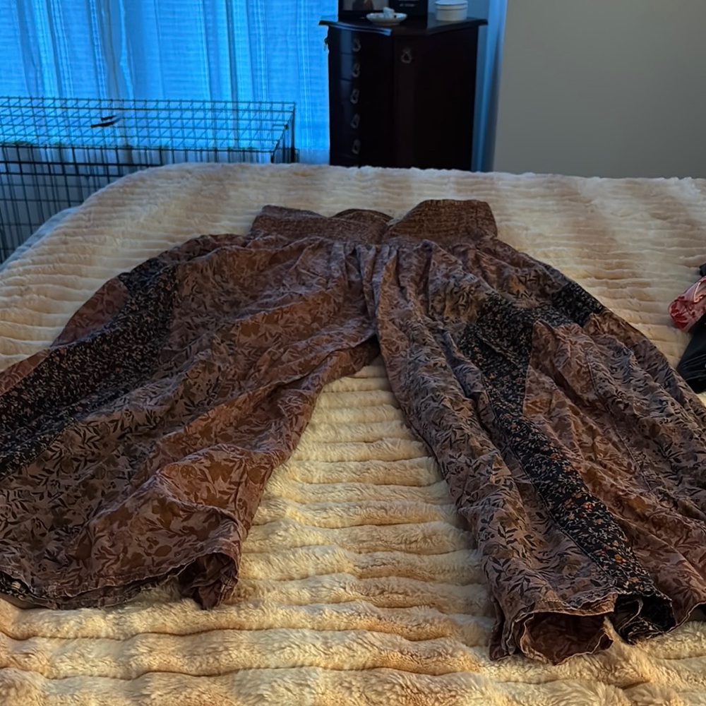 Earthbound Brown Patterned Pants